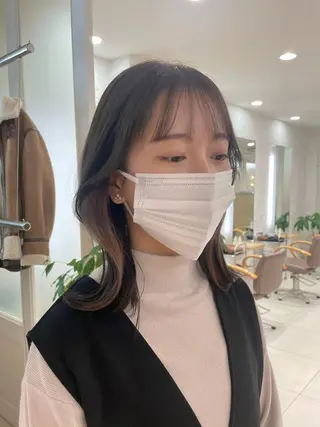 ミディアム 🧸SAKI🎀 韓国レイヤーのヘアスタイル