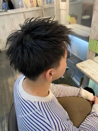ショート メンズ 範馬 勇次郎のヘアスタイル