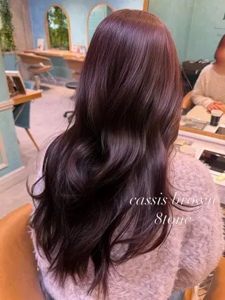 ロング カラー ❤️ブリーチ/暖色/ カラー/大宮のヘアスタイル