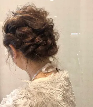 セミロング カラー パーマ ヘアアレンジ 髪質改善🫧ベージュ 椙山 響のヘアスタイル