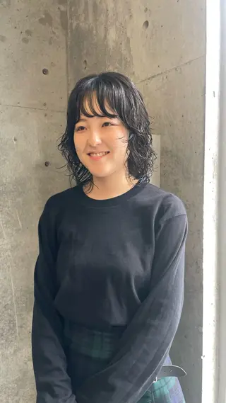 パーマ 佐伯 和佳のヘアスタイル
