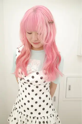 ロング カラー IDE AYANEのヘアスタイル