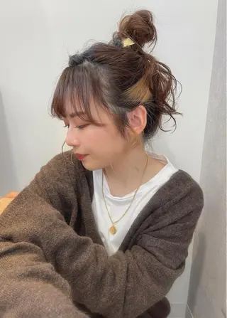 ロング ヘアアレンジ m i k u n aのヘアスタイル