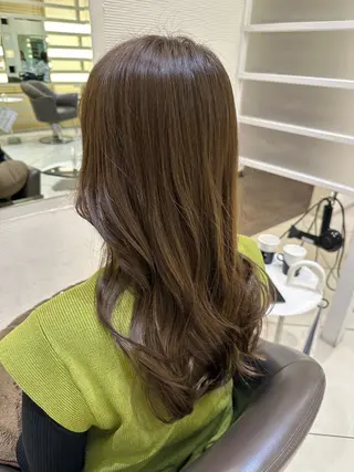 ロング カラー ヘアアレンジ タイトボブ個性派カラ ーAKANEのヘアスタイル