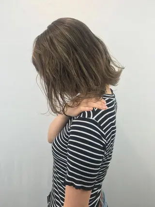ミディアム カラー 🤍2nd🤍田所 美希のヘアスタイル