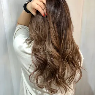 ロング ヘアアレンジ ✨韓国風ヘア/艶髪 カラー✨yumeのヘアスタイル