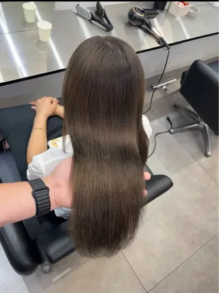 ロング 髪質改善/縮毛矯正 梅田茶屋町/西尾祐作のヘアスタイル