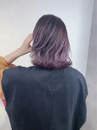ミディアム FUKUNAGA YUのヘアスタイル