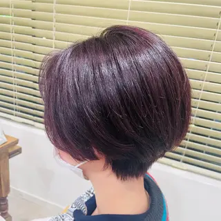 ショート カラー すげさやか ✨メンズカットパーマのヘアスタイル