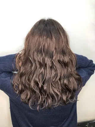 セミロング カラー 美髪矯正 🌈髪質改善 山下のヘアスタイル