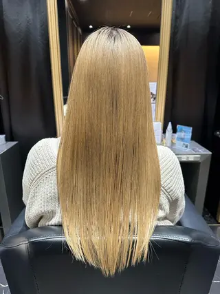 ロング ボブスタイル/ 透明感カラー/八幡のヘアスタイル