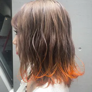 ミディアム カラー 韓国ヘア 店長NEGIのヘアスタイル