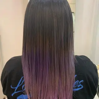 ロング ブリーチ🌈ハイトー ンカラー ✨アニカ✨のヘアスタイル