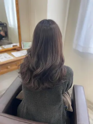 セミロング カラー ヘアアレンジ 髪質改善特化 🫧松野力也のヘアスタイル