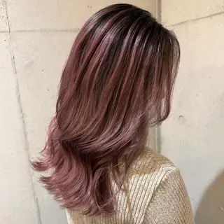 セミロング カラー ハイトーン/ボブ/ 髪質改善🦖mahoのヘアスタイル