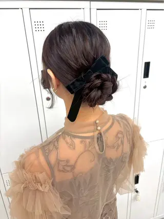 セミロング ヘアアレンジ エクステ🫧アレンジ ¦横浜 ももはのヘアスタイル