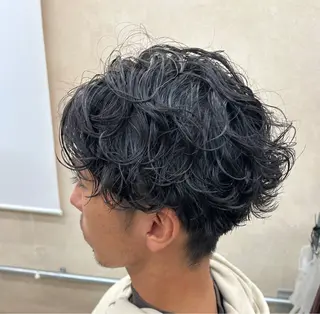 ショート パーマ メンズ ボブ・パーマ特化 🌟フジタのヘアスタイル