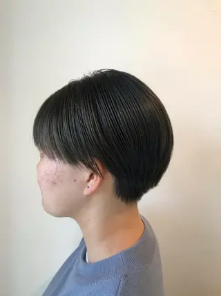 ショート カラー ニュアンスパーマ/ レイヤー/茶屋町のヘアスタイル