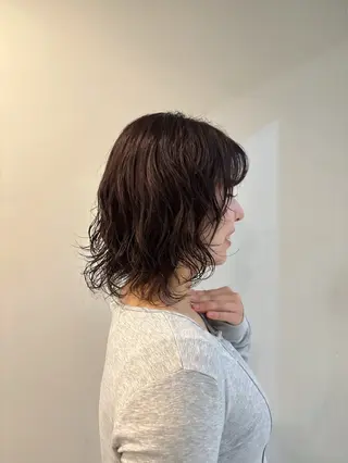 ミディアム パーマ 🐰メンズカット 募集中/ゆな🐰のヘアスタイル
