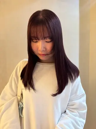 セミロング 薮 夏帆のヘアスタイル