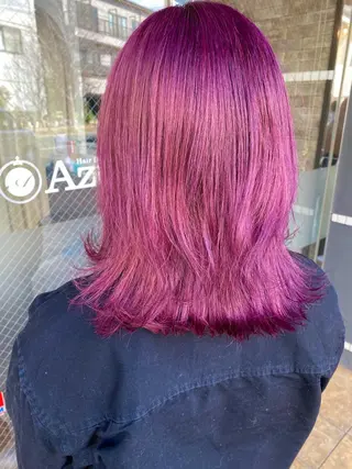 ミディアム カラー 美髪 カラーリストのヘアスタイル