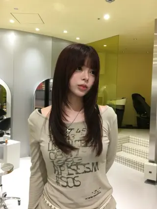 ロング 한국에English OK🌼unaのヘアスタイル