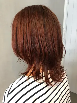 ミディアム 阪神西宮★JUNO 川﨑温子のヘアスタイル