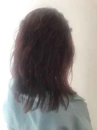 ミディアム カラー 柴田 祐輔のヘアスタイル