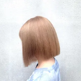 ミディアム カラー 赤みゼロ/透明感 カラー🌿KANTAのヘアスタイル