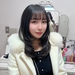 セミロング LUNA🌙韓国ヘア 🌙レイヤーカットのヘアスタイル