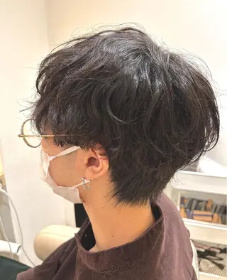 ショート パーマ メンズ 低ダメージ施術/ 🐮牛木 史裕🐮のヘアスタイル