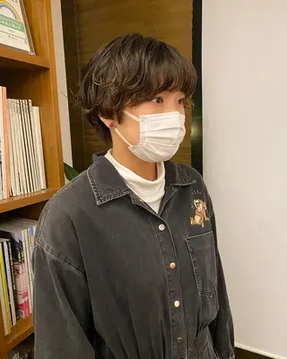 ショート カラー パーマ Paddle所属・似合わせレイヤー/ ニュアンスパーマ高倉のヘアスタイル