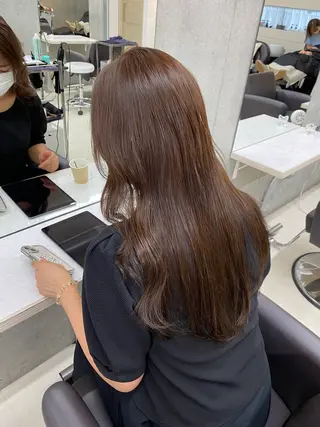 ロング カラー うる艶ヘア♡韓国好き 透明感　shotaのヘアスタイル