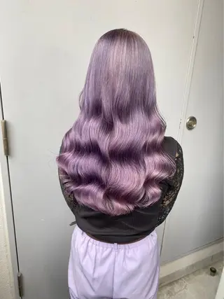 ロング カラー パーマ ヘアアレンジ メンズ 【縮毛矯正ブリーチ】 MANATO🌈のヘアスタイル