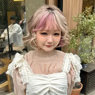 ショート ヘアアレンジ レイヤー/nail COCOROのヘアスタイル