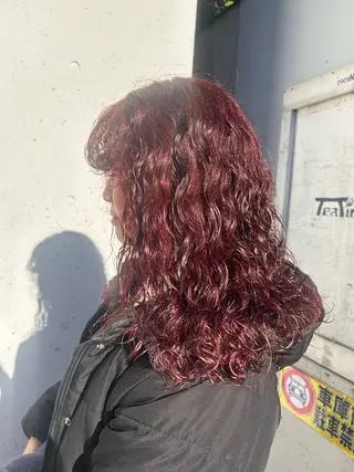 セミロング パーマ お任せヘア☘️☘️ 及川渚のヘアスタイル