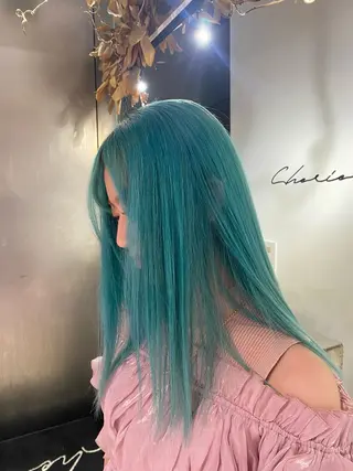 セミロング カラー 【CHERIE】天神 大名サロン💫りんのヘアスタイル