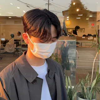 ミディアム メンズ 小野 康生のヘアスタイル