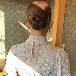 セミロング ヘアアレンジ 暖色カラー/レイヤー 🌙 オノユリカのヘアスタイル