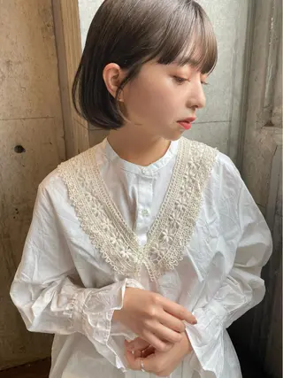 ショート カラー 似合わせカラーパーマ 🌿kitin米川のヘアスタイル