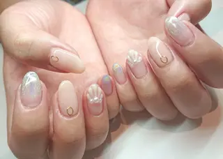 ネイル ﾜﾝﾎﾝ/長さだし ❤︎ruuのネイルデザイン