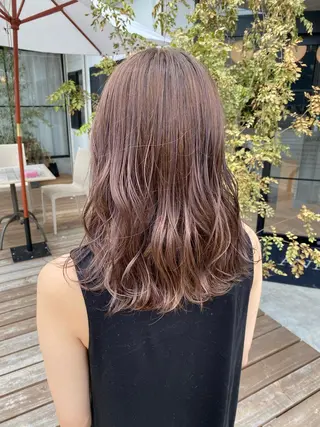 ミディアム カラー 鍵谷 公宏のヘアスタイル