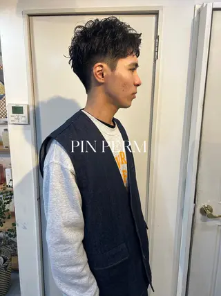 ショート パーマ メンズ 💈メンズ短髪特化 ✂︎伊藤大輝💈のヘアスタイル