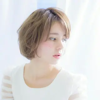 ショート ミディアム カラー パーマ セミロング ロング Memoriese 表参道のヘアスタイル