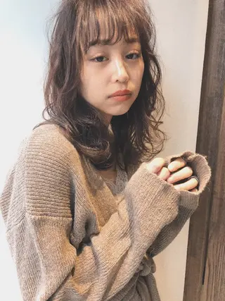 セミロング Hair make genie所属・シノヅカ ケンゾーのヘアスタイル