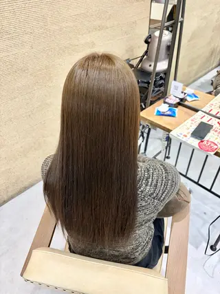 ロング カラー ブリーチなしwカラー /艶カラー/oukaのヘアスタイル