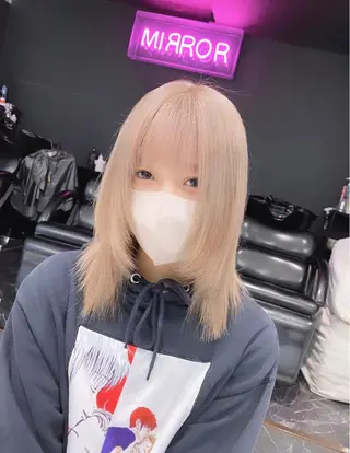 ミディアム カラー ヘアアレンジ メンズ キッズ マツエク・マツパ ブリーチ博士 MASATOのヘアスタイル