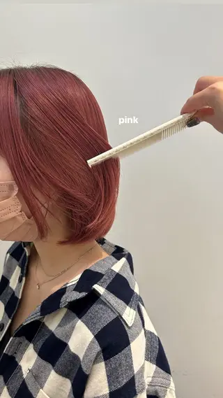 ミディアム カラー ブリーチなしWカラー ／レイヤー🎀マリノのヘアスタイル