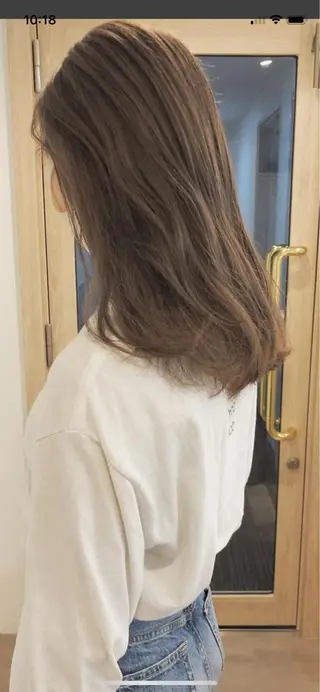 ロング カラー 艶カラー　宮﨑 蒼のヘアスタイル