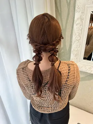 ロング ヘアアレンジ 土佐 彩純のヘアスタイル